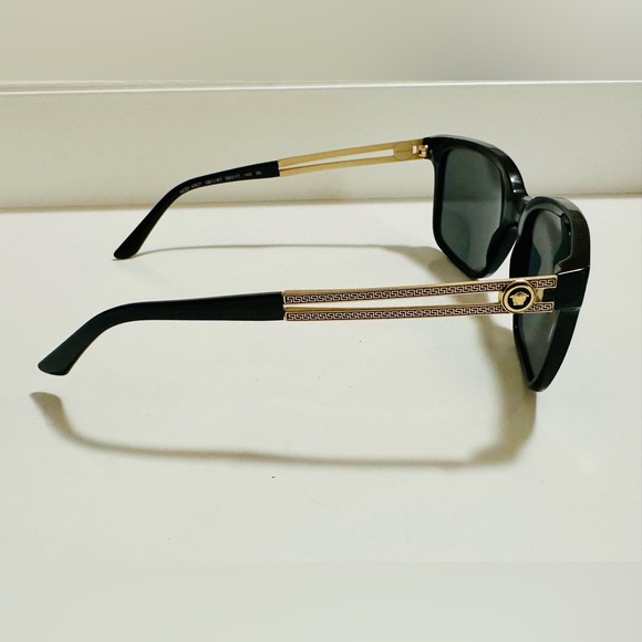 Versace Other - Slightly Used Versace Sunglasses Black & Gold Frame/Dark Grey lens VE4307